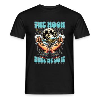 Astrologer The Moon Made Me Do It Astrological - Men's T-Shirt - black - Front - AI Model Male 178 light (178cm)