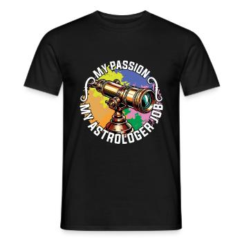 Astrologer My Passion My Astrology Fortune Teller - Männer T-Shirt - Schwarz - Vorne - AI Model Male 178 light (178cm)