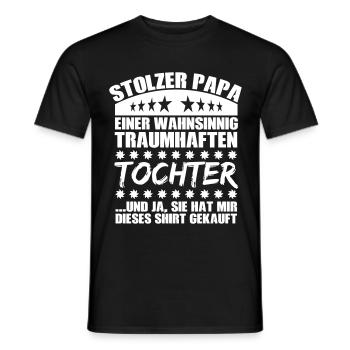 Traumhafte Tochter - Männer T-Shirt - Schwarz - Vorne - AI Model Male 178 light (178cm)