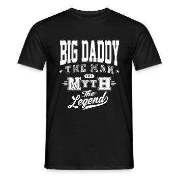 Big Daddy Legende - Männer T-Shirt - Schwarz - Vorne - AI Model Male 178 light (178cm)