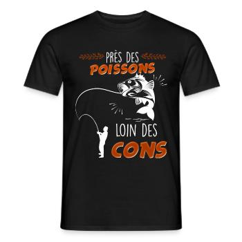 Pecher weg von den konspirischen Geschenk Idee peche lustig - Männer T-Shirt - Schwarz - Vorne - AI Model Male 178 light (178cm)