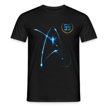Star Trek Discovery 55 Jahre Jubiläum - Männer T-Shirt - Schwarz - Vorne - AI Model Male 178 light (178cm)