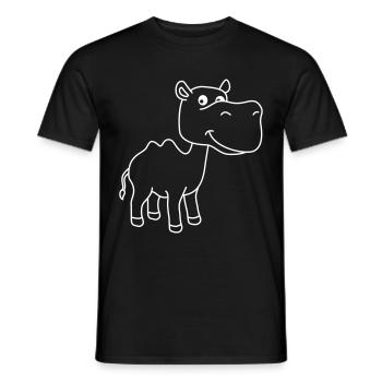 Kamel Comic - Männer T-Shirt - Schwarz - Vorne - AI Model Male 178 light (178cm)