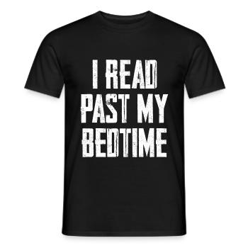 I Read Past My Bedtime - Männer T-Shirt - Schwarz - Vorne - AI Model Male 178 light (178cm)