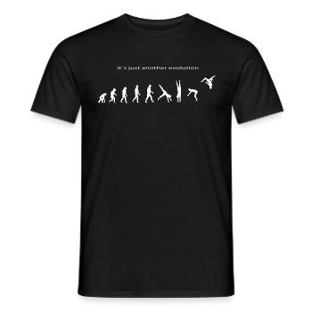 Evolution - Männer T-Shirt - Schwarz - Vorne - AI Model Male 178 light (178cm)