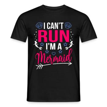 Meerjungfrau - Männer T-Shirt - Schwarz - Vorne - AI Model Male 178 light (178cm)