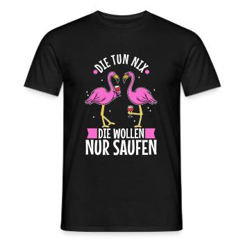 Die tun nix die wollen nur saufen - Männer T-Shirt - Schwarz - Vorne - AI Model Male 178 light (178cm)