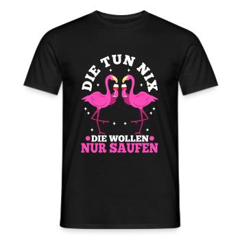 Die tun nix die wollen nur saufen - Männer T-Shirt - Schwarz - Vorne - AI Model Male 178 light (178cm)