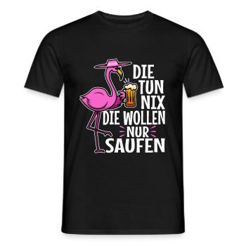 Die tun nix die wollen nur saufen - Männer T-Shirt - Schwarz - Vorne - AI Model Male 178 light (178cm)