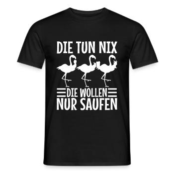 Die tun nix die wollen nur saufen - Männer T-Shirt - Schwarz - Vorne - AI Model Male 178 light (178cm)