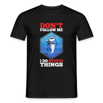 Ne me suivez pas, je fais des choses stupides, Skuba Diving - T-shirt homme - noir - Devant - AI Model Male 178 light (178cm)