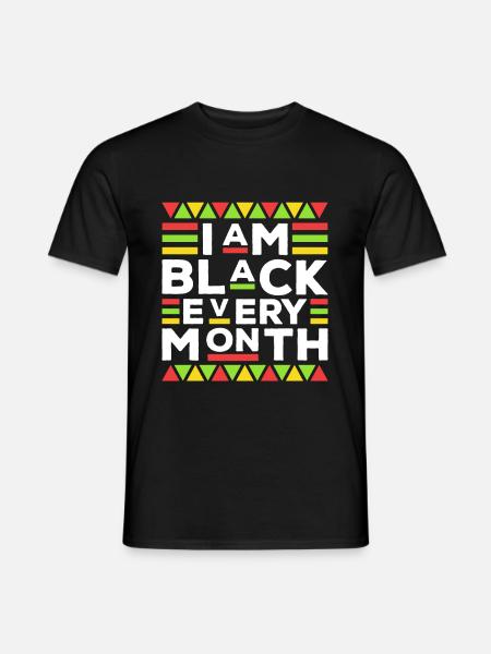In the black every month - Men's T-Shirt - black