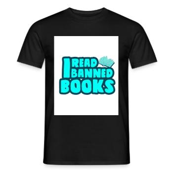 J’ai lu des livres interdits 33 - T-shirt homme - noir - Devant - AI Model Male 178 light (178cm)