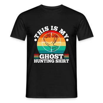 This is my ghost hunting shirt - Männer T-Shirt - Schwarz - Vorne - AI Model Male 178 light (178cm)