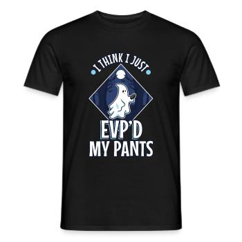 I Think I Just EVP'd My Pants - Men's T-Shirt - black - Front - AI Model Male 178 light (178cm)
