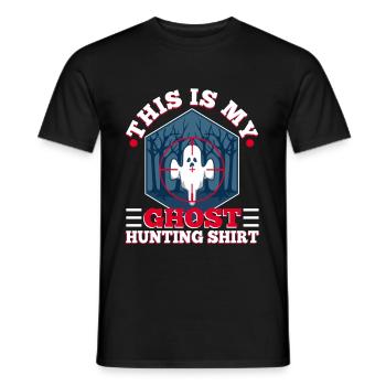 This is my ghost hunting shirt - Männer T-Shirt - Schwarz - Vorne - AI Model Male 178 light (178cm)