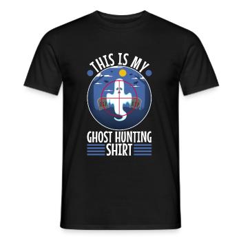 This is my ghost hunting shirt - Männer T-Shirt - Schwarz - Vorne - AI Model Male 178 light (178cm)