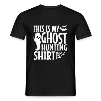 This is my ghost hunting shirt - Männer T-Shirt - Schwarz - Vorne - AI Model Male 178 light (178cm)
