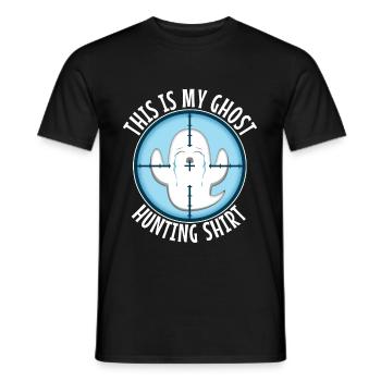 This is my ghost hunting shirt - Männer T-Shirt - Schwarz - Vorne - AI Model Male 178 light (178cm)