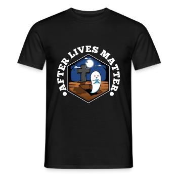 After Lives Matter - Männer T-Shirt - Schwarz - Vorne - AI Model Male 178 light (178cm)