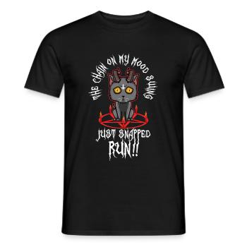 The chain on my mood swing just snapped run - Männer T-Shirt - Schwarz - Vorne - AI Model Male 178 light (178cm)
