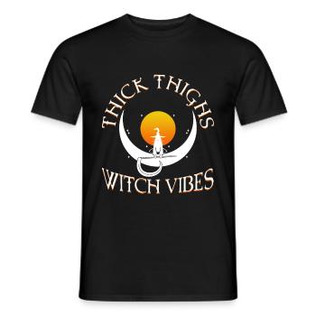 Cuisses épaisses Witch Vibes - T-shirt homme - noir - Devant - AI Model Male 178 light (178cm)