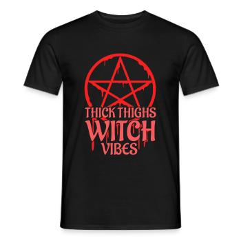 Cuisses épaisses Witch Vibes - T-shirt homme - noir - Devant - AI Model Male 178 light (178cm)