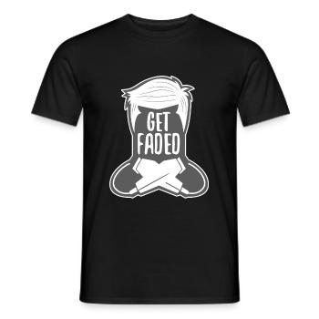 Get Faded Baber - Men's T-Shirt - black - Front - AI Model Male 178 light (178cm)