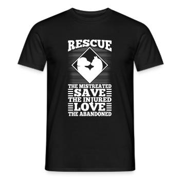 Dans mon heure la plus sombre, j’ai pris une main et j’ai trouvé - T-shirt homme - noir - Devant - AI Model Male 178 light (178cm)