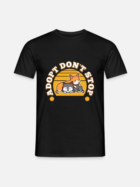 Adopt don't shop - Men's T-Shirt - black