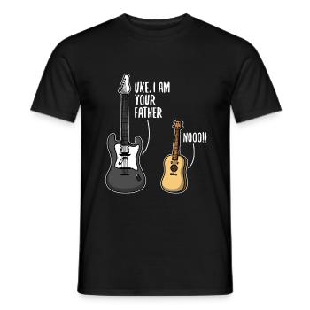 Uke i am your father - Männer T-Shirt - Schwarz - Vorne - AI Model Male 178 light (178cm)