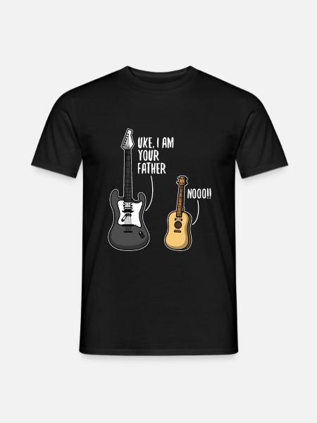 Uke i am your father - Men's T-Shirt - black