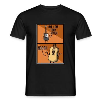 Uke i am your father - Männer T-Shirt - Schwarz - Vorne - AI Model Male 178 light (178cm)