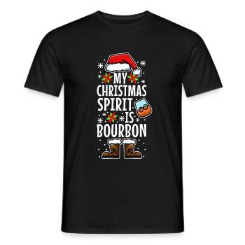 Mon de Noël est le bourbon - T-shirt homme - noir - Devant - AI Model Male 178 light (178cm)