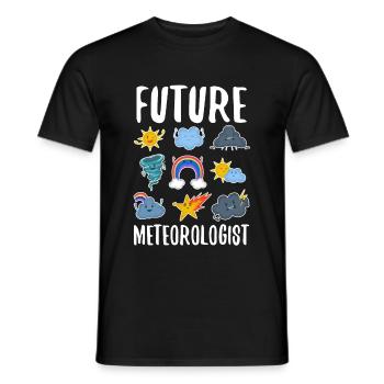 Future Meteorologist - Men's T-Shirt - black - Front - AI Model Male 178 light (178cm)