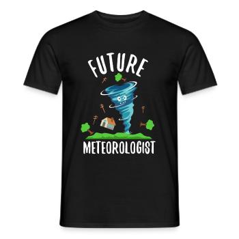 Future Meteorologist - Men's T-Shirt - black - Front - AI Model Male 178 light (178cm)