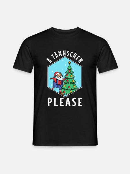 Ä Tännschen please - Männer T-Shirt - Schwarz
