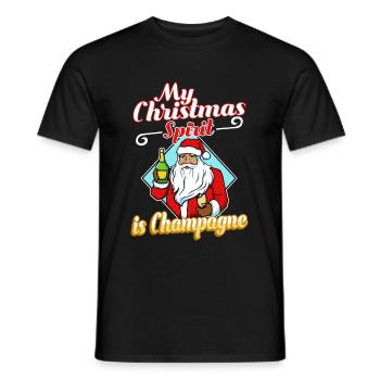 My christmas spirit is - Männer T-Shirt - Schwarz - Vorne - AI Model Male 178 light (178cm)