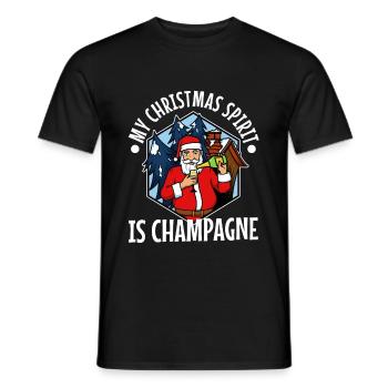 My christmas spirit is - Männer T-Shirt - Schwarz - Vorne - AI Model Male 178 light (178cm)