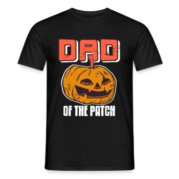 Halloween Pumpkin - Dad of the Patch - Men's T-Shirt - black - Front - AI Model Male 178 light (178cm)