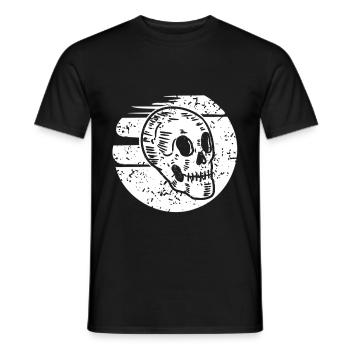 Skelett knochen Totenkopf Halloween - Männer T-Shirt - Schwarz - Vorne - AI Model Male 178 light (178cm)