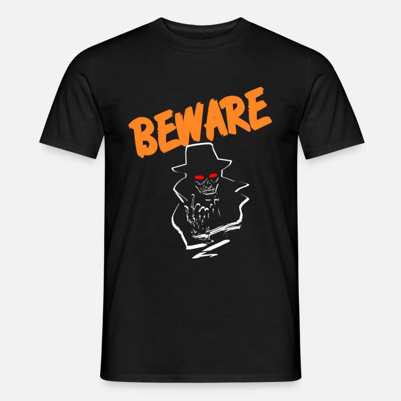 Halloween Beware - Männer T-Shirt - Schwarz