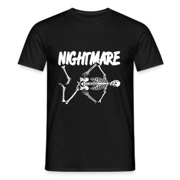 Halloween Skelett - Nightmare - Männer T-Shirt - Schwarz - Vorne - AI Model Male 178 light (178cm)