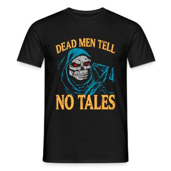 Halloween - Dead Men Tell No Tales - Männer T-Shirt - Schwarz - Vorne - AI Model Male 178 light (178cm)