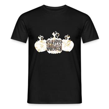 Halloween Kürbis - Männer T-Shirt - Schwarz - Vorne - AI Model Male 178 light (178cm)