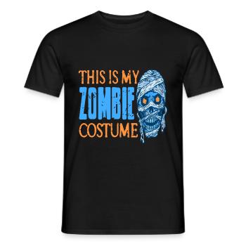 Zombie - This is my Zombie Costume - Männer T-Shirt - Schwarz - Vorne - AI Model Male 178 light (178cm)