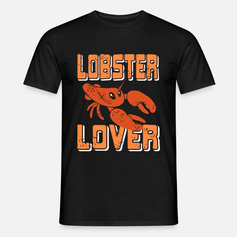 Lobster lover - Männer T-Shirt - Schwarz