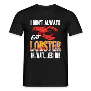Je ne mange pas toujours du homard - T-shirt homme - noir - Devant - AI Model Male 178 light (178cm)