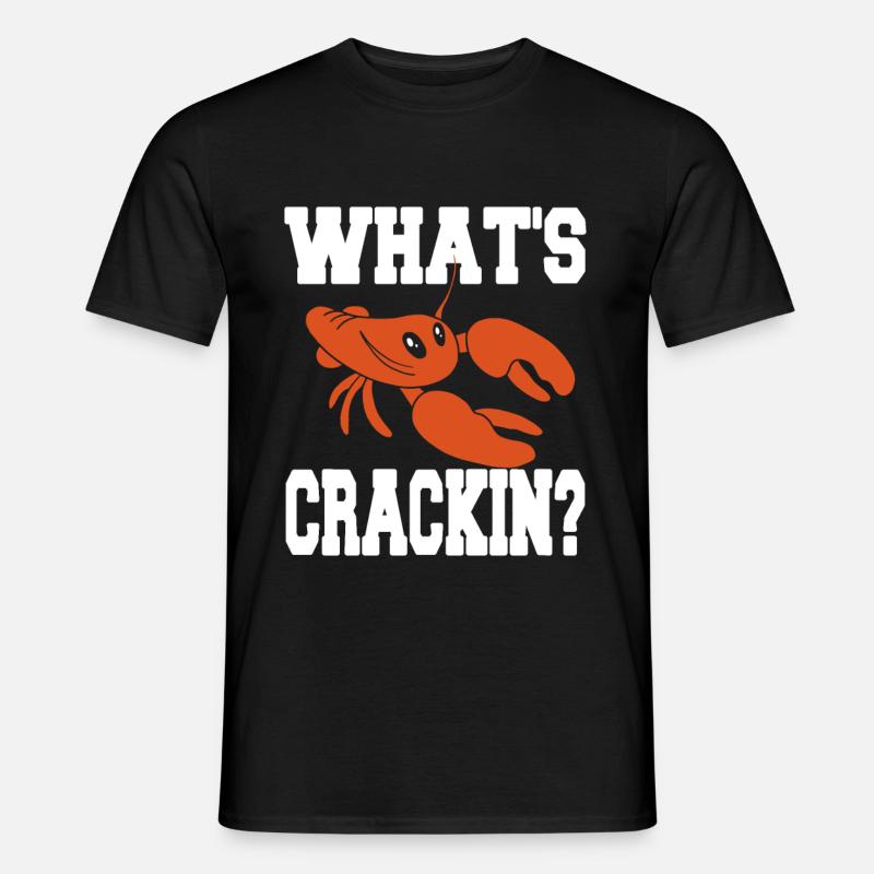 lobster - Whats crackin - Männer T-Shirt - Schwarz
