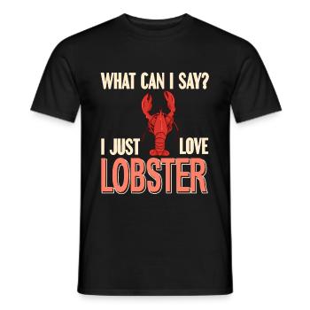 Que puis-je dire? J’adore le homard. - T-shirt homme - noir - Devant - AI Model Male 178 light (178cm)